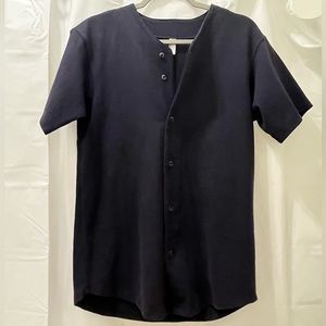 American apparel navy blue baseball jersey